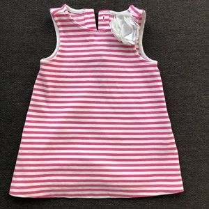 Janie and Jack Pink/White Striped Sundress 18-24M